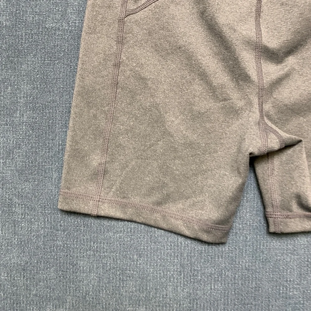 Nike Pro Shorts Girls 23 Heather Gray Dri Fit Training Technology High Waist